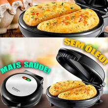 Non-Stick Electric Omelette Maker 110v Double 800w Agratto Mr. Cheff - 黑色110V - 查看 2