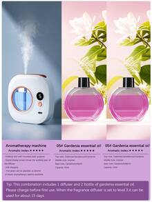 جهاز نشر العطور المنزلي، جهاز أروماثيرابي قابل للشحن، رذاذ أروماثيرابي كهربائي قابل للتثبيت على الحائط، مع إضاءة محيطة ملونة. يحتوي على 5 أوضاع عمل قابلة للتعديل و6 روائح أروماثيرابي للاختيار منها. الروائح طازجة وطبيعية، ويمكن وضعه في غرفة النوم أو غرفة المعيشة أو المكتب أو الحمام