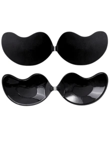 2Pcs Adhesive Bras: Silicone Adhesive Bras, Women's Invisible Bras, Strapless Bras For Backless And Strapless Dresses, No Nipple Cover Push Up Bras-(The Product Runs Small. It Is Recommended To Take The Next Size Up) - Multicolor - View 38