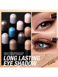 LANGMANNI 8 Colors Eyeshadow Stick Set Matte Professional Bright-Colored Contouring And Highlight Eyeshadow Stick, Cream Waterproof Long Lasting High Pigmented Eye Shadow. - 8 Colors - 查看 5
