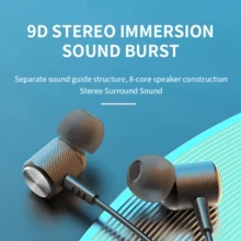 颈挂式无线蓝牙耳机 TWS 9D 立体声环绕耳机磁吸运动颈带式耳机颈挂式耳塞带麦克风 - 彩色 - 查看 3