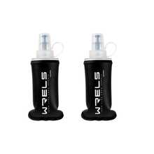 WRELS 1 件黑色可折叠硅胶软水瓶，方便运动、健身、骑行、跑步 - 黑色 - 查看 17