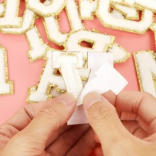 Self-Adhesive Patches In The Shape Of 26 Letters; DIY Patterns; Suitable For Water Cups, Jeans, Jackets, Backpacks(The Heart Shape Is The Ironing Style)