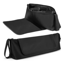 [2-Color Options] Large Capacity Heat-Resistant Storage, Zipper Closure, Minimalist & Fashionable Hair Straightener Storage Bag, Home/Travel/Holiday Gift, Pink/Black Available, Women-Specific Hair Styling Tool Organizer