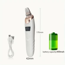 Blackhead Removal Pore Vacuum - 3 Suction - USB Rechargeable Facial Pore Cleansing Kit For Adult Acne Extraction Tool - Multifunctional Cleaner