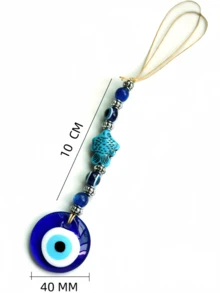 2 bucăți/ornamente decorative pentru cameră, decorațiuni suspendate turcești cu aspect de ochi rău, pandantive din sticlă albastră cu aspect de ochi rău, mărgele Nazar turcești - ornamente de protecție pentru casă, ornamente de noroc pentru mașini, case și birouri, accesorii decorative pentru casă, decorațiuni de perete