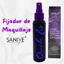 Fijador de Maquillaje en Spray Saniye – Quick Fix Saniye Spray - Fórmula de Larga Duración para Mantener tu Maquillaje Intacto por Horas – Bruma Ligera y Refrescante que Controla el Brillo y la Grasa - Transparente - Ver 4
