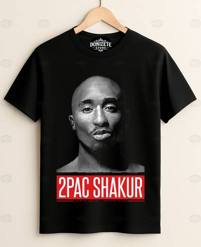 Camiseta 2 Pac Rapper Hip & Hop Rap 100% Algodão Unissex Masculino Feminino Plus Size Streatwear California Love