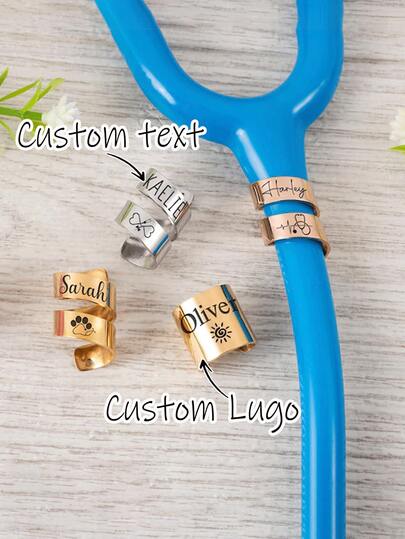 Stethoscope ID Tag, Stethoscope ID Charm, Stethoscope Charm, Personalized Stethoscope Name Tag, Nurse Graduation Gift, Doctor Gift RN Doctor/Nurse Gift, Christmas Gift, Thanksgiving Gift, Medical Student Graduation Gift