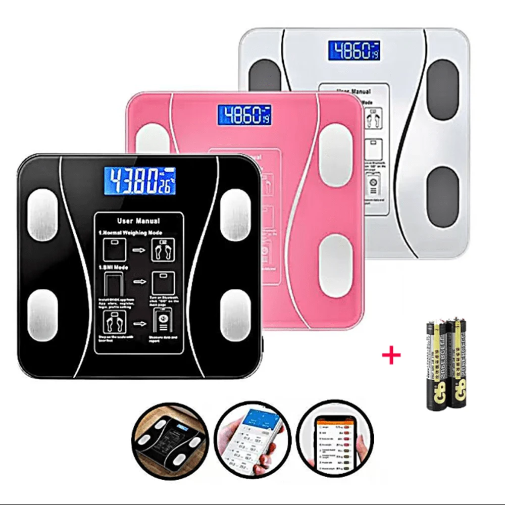 USB Bluetooth Bioimpedance Scale Body Measurement Via App Up To 140kg Weight Small Domestic Scale - LYDZC-battery-random Color - View 1