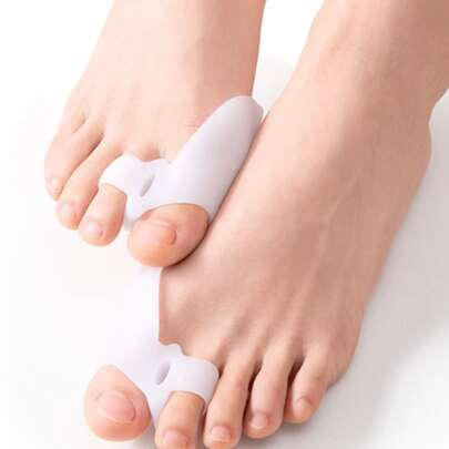 Protetor De Joanete Corretor Ortopédico de Silicone Gel Par Dedo Almofadas para Calos, Proteção Suave, Lavável