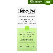 The Honey Pot Company Boric Acid & Herbs, Suppositories + Applicator, 290 Mg , 14 Ovules, 1 Applicator - 其他 - 查看 1