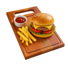 Wooden Cutting Board 20x30cm – Kitchen, Barbecue And Snacks - 鏽棕色 - 查看 2