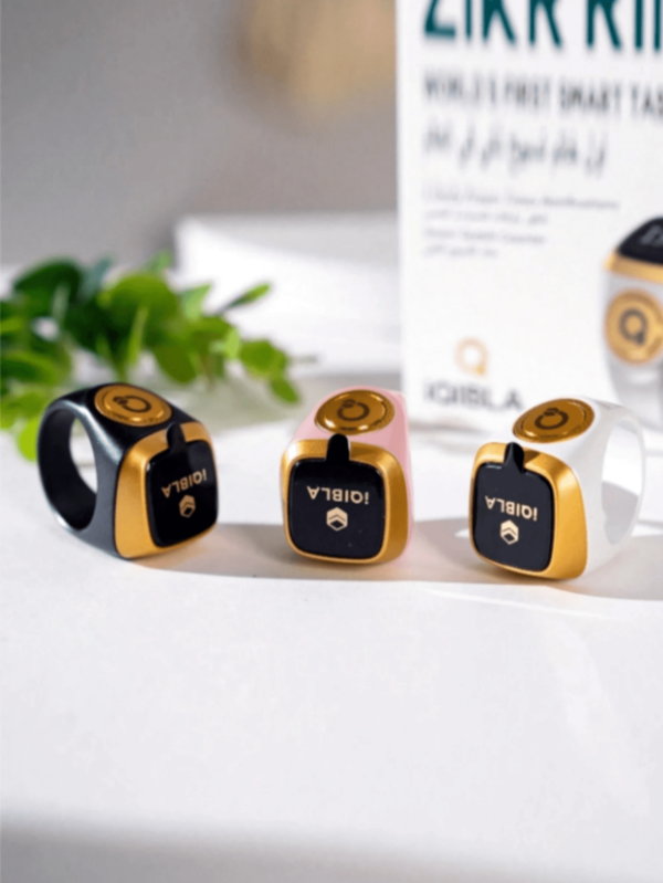 1 pieza Anillo Tasbih Zikr inteligente, Reloj despertador digital de Azan musulmán, Pulsera inteligente contador de Tasbih