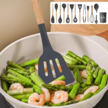 Lislark Set Of 14PCS Kitchen Utensils Set Silicone Cooking Nonstick Spatula Turner Spoon Tools - Grey - View 7