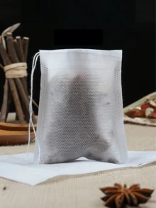 10/20/30/50/80/100 piezas a granel Bolsas de té sin sabor, bolsas de infusor de té natural sin blanquear, bolsas de filtro de papel desechables para té/café, adecuadas para té de hoja suelta, café, especias e ingredientes para sopa - Herramienta de cocina esencial - Multicolor - Ver 2
