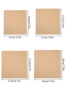 50/100个牛皮纸三明治袋，防油一次性食品袋，适用于汉堡、甜点、炸鸡 | 派对、餐饮、餐车的防漏零食包装 | 婚礼生日 | 返校 - 彩色 - 查看 4