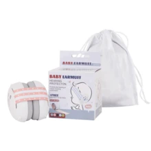 1pc Infant Noise Reduction Headphones Headband Style Noise-Proof Ear Muffs For Kids Outdoor Activities Or Sleep On Plane - 淺藍色 - 查看 2
