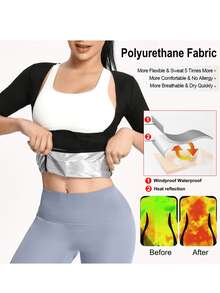 Women Wearing Sauna Vests, Sportswear, Fat-Burning Women For Weight Loss (In Various Sizes), Waist Vests For Fitness And Body Shaping, Women's Corsets, Fixed Waist-Sealing Styles For Running, Fat-Burning And Sweating - 黑粉 - 查看 6