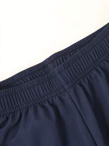 2pcs Teen Boys Breathable Mesh Casual Pants, Stylish & Versatile For Exercise, Sports, Outdoor, Running, Basketball, Football, Spring/Summer - Navy Blue - View 4