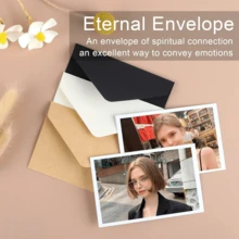 50/100 个黑色迷你信封 10.5 厘米 X 7 厘米 - 小型礼品卡信封适用于婚礼、迎婴派对、感谢卡、回复卡、照片等。 - 長方形 - 查看 8