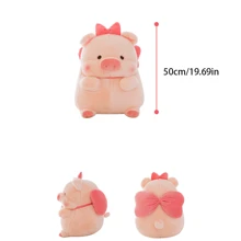 2025新品创意可爱小猪毛绒抱枕-卡通小猪毛绒公仔-躺着的小猪毛绒公仔-水豚毛绒公仔-卡通毛绒公仔-生日礼物-节日礼物 - 彩色 - 查看 16