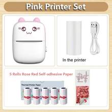 便携式迷你照片打印机 - USB 可充电，无线热敏标签打印机，200dpi 高分辨率打印，快速清晰的图像输出 - 包含 1 卷热敏纸，兼容 IOS 和 Android，是学习和办公效率的理想选择，适用于手机的迷你照片打印机 - 彩色 - 查看 19