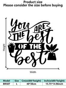 Elegante Metall-Wandkunst - 1 Stück Eisen Handwerksdekor, Metall-Wandkunst Dekoration, perfekt für Raumdekor