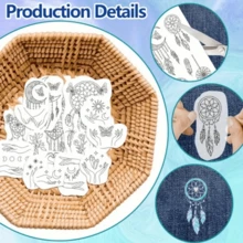 A4 尺寸空白水溶性刺绣稳定纸 - DIY 刺绣纸，可打印中等重量纸 - 适用于手工和机器刺绣，兼容印刷和绘图图案，刺绣工具，刺绣配件，可定制尺寸，适用于家居用品，DIY 手工艺品项目，成人工艺品，缝纫配件，十字绣，缝纫面料，缝纫图案，工艺用品，生日礼物，个性化礼物，祖父母的礼物