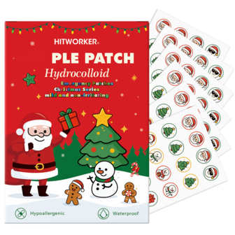 100/60 parches para el acné de Navidad! Seis formas de elementos navideños Parche invisible para el acné - Acción rápida, cobertura de hidrogel para manchas, productos de cuidado de la piel rápidos y suaves, el mejor regalo de Navidad, barato, relleno de calcetines, maquillaje, herramientas de maquillaje, cosas baratas, regalos, regalos para mujeres, regalos de Navidad