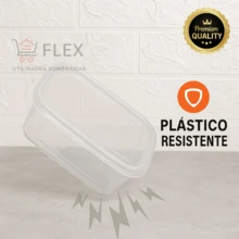 Kit Of 5 Lunch Boxes, 5 Sizes - Transparent Rectangular -  - Microwave And Freezer - High Quality - 透明的 - 查看 5