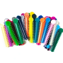 【便捷口腔塑料分配器+40个彩色结扎环】-牙科材料口腔结扎环结扎枪，适合个人和家庭使用