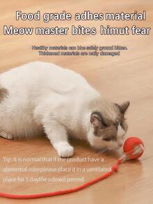 1个互动重力滚球玩具，自动电动猫玩具，智能滚球，小猫玩耍消磨时间，颜色随机