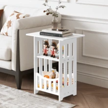 Senmeo Storage Cabinet Modern Bedside Table Sofa Side Table For Living Room Compact Corner Shelf Versatile Storage Stylish Home Furniture For Spaces