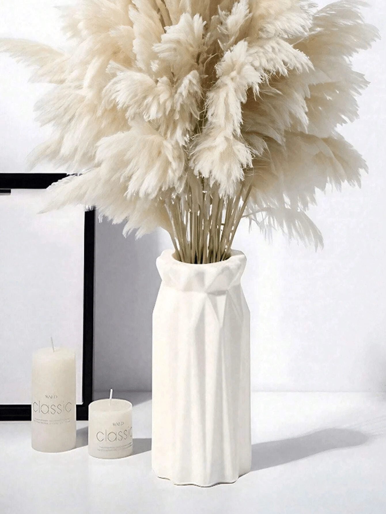 1 قطعة إناء بلاستيكي أبيض، إناء ذو مظهر سيراميكي زخرفي لترتيب الزهور، تصميم بسيط وبسيط للغرفة المعيشية والنوم والشرفة، مناسب للغرفة المعيشية وطاولة الطعام وخزانة التلفزيون، مصنوع من مادة البولي بروبلين، تصميم مقاوم للسقوط، رائع كهدية عيد ميلاد أو تخرج، ديكور المنزل، إناء زهور، إناء زجاجي