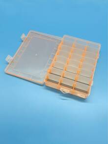 24 Compartment Transparent Plastic Embroidery Thread Storage Box, Detachable Multi-Compartment Box, Embroidery Thread Spool Organizer, DIY Cross Stitch Sewing Tool And Small Item Storage And Display Box, Transparent Easy To Find, White-Blue-Pink-Orange - Multicolor - View 4