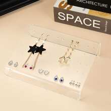 透明亚克力珠宝展示板耳环唇环展示架耳环吊坠多孔珠宝展示架 - 彩色 - 查看 6