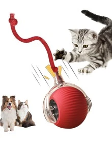 Brinquedo Interativo de Bola Rolante por Gravidade para Animais de Estimação, Brinquedo Elétrico Automático para Gatos, Bola Inteligente para Gatinhos Brincarem e Eliminar o Tédio