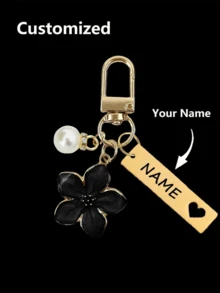 1 pezzo Portachiavi in metallo personalizzato a forma di fiore di ciliegio, leggero ed elegante, con accessorio tag, adatto per borse, chiavi dell'auto, regali di coppia e vacanze, multifunzionale, durevole, ornamentale, riutilizzabile, raffinato, di stile, di alta qualità, colorato, moderno, personalizzato, unico, regali ideali per lui, regali ideali per lei, fidanzato, amici, tea room, casa, ufficio, per anniversari, per San Valentino, per la Festa della Mamma, per compleanni, per la Festa del Papà, per matrimoni, per il riscaldamento della casa, atmosfera natalizia in casa, souvenir