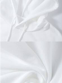 Women's  Graphic Print Cotton Hoodie, Long Sleeve Pullover Sweatshirt With Adjustable Drawstring Hood,Casual Loose Fit Fashion Top For Daily Wear And Relaxing Style, Featuring A Unique Happy Hour Inspired Design, Perfect For Adding Some Fun And Personality To Your Wardrobe, A Musthave For The Season! - 白色 - 查看 4