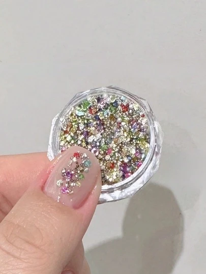 1pc New Mini Treasure Nail Art Supplies, Nail Sequins, Glitter Particles, Nail Decorations. Nail Components, Accessories, Nail Supplies, Y2K, Y2K Nail Components, DIY Decorative Parts, Nail Accessories, Handmade Parts. Nail Charms, Charms, Nail Stuff.