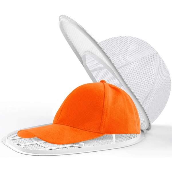 1pc Washing Machine Hat Cage - Baseball Hat Cleaner Bracket, Hat Cleaning Protective Bag, Ball Hat Cleaning, Dishwasher Washable, Perfect For Cleaning And Protecting Hats In Washing Machines/Dishwashers