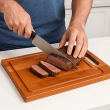 Wooden Cutting Board 20x30cm – Kitchen, Barbecue And Snacks - 鏽棕色 - 查看 3