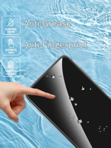 Bộ 2 miếng dán màn hình chống nhìn trộm màu đen cho Galaxy, bảo vệ sự riêng tư, thiết kế chống trầy xước, vật dụng bảo vệ màn hình thiết yếu, dùng cho màn hình hàng ngày, văn phòng, gia đình, miếng dán màn hình riêng tư, phụ kiện điện thoại, chống nước, chống sốc, chống rơi, chống trầy xước - màu đen - Xem 5