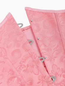 1 件女士束腰紧身胸衣，收腹束腰万圣节服装 - 粉色 - 查看 4