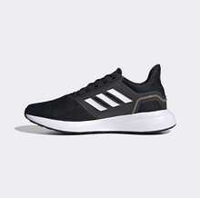 Adidas Lightweight & Comfortable Fabric Upper Fitness Men's Running Shoes, New Durable & Non-Slip Outdoor Sports Sneakers, EQ19 RUN Black & White Simple Versatile Casual Sports Shoes, Must-Have For Sports H00924