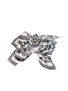 2025 新款高端春夏发夹，适合头发较少的女性，中号后脑勺夹发饰秋季时尚女士发夹秋季爪夹优雅发夹发夹冬季发饰女士蝴蝶结度假装女士 - 黑色腰果花 - 查看 5