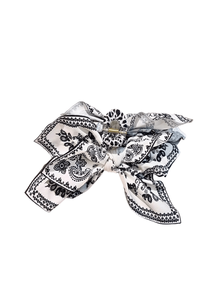 2025 新款高端春夏发夹，适合头发较少的女性，中号后脑勺夹发饰秋季时尚女士发夹秋季爪夹优雅发夹发夹冬季发饰女士蝴蝶结度假装女士 - 黑色腰果花 - 查看 5