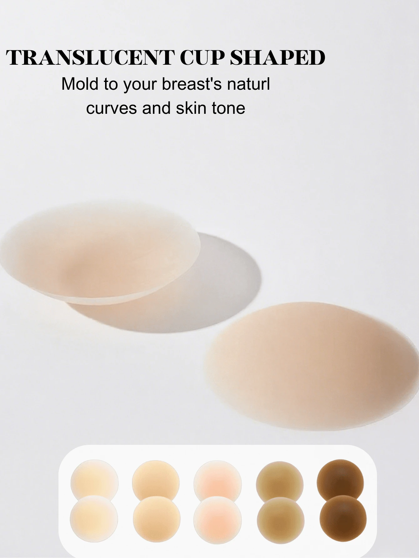 زوج من أغطية الحلمة السيليكونية غير المرئية للمقاسات الكبيرة، رقع الحلمة السيليكونية القابلة لإعادة الاستخدام للحفلات والمناسبات