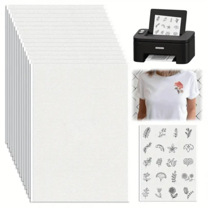 A4 尺寸空白水溶性刺绣稳定纸 - DIY 刺绣纸，可打印中等重量纸 - 适用于手工和机器刺绣，兼容印刷和绘图图案，刺绣工具，刺绣配件，可定制尺寸，适用于家居用品，DIY 手工艺品项目，成人工艺品，缝纫配件，十字绣，缝纫面料，缝纫图案，工艺用品，生日礼物，个性化礼物，祖父母的礼物